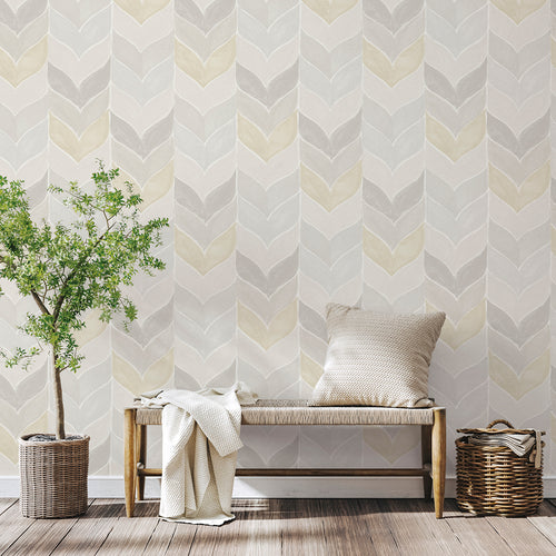 Sanders & Sanders behang grafisch motief beige en grijs - 53 cm x 10,05 m - 640737