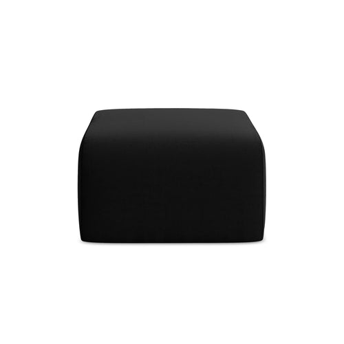 LaMiaSofa Poef Cervo - velours - zwart - 72x94x42