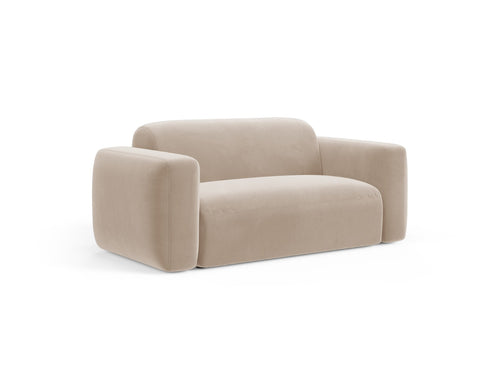 Cosmopolitan Design Modulaire bank Strino 2-zits, flueel beige - 98x180x78cm