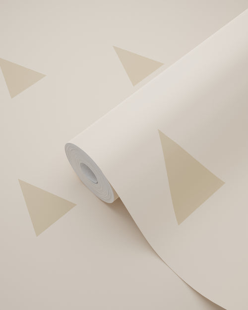 ESTAhome behang grafische driehoeken beige - 53 cm x 10.05 m - 139725 - vtwonen shop