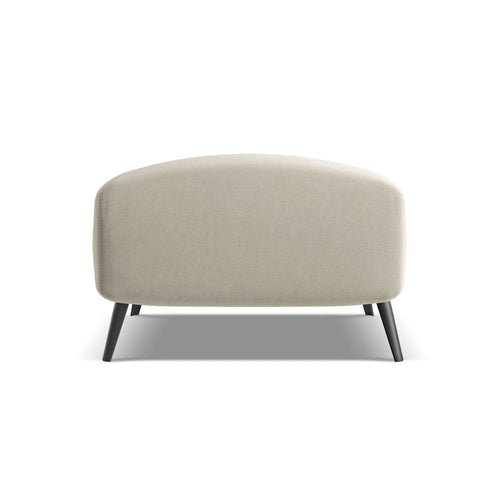 LaMiaSofa Poef Genova - velours - parel - 65x65x44
