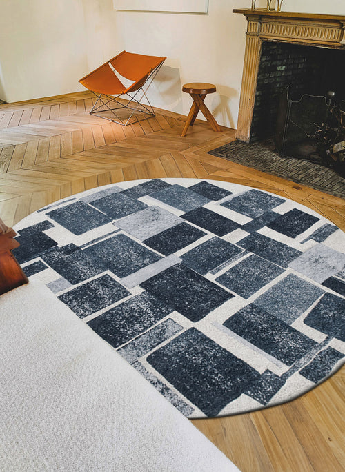 Louis De Poortere vloerkleed Ice Blue - blauw - 240x240cm