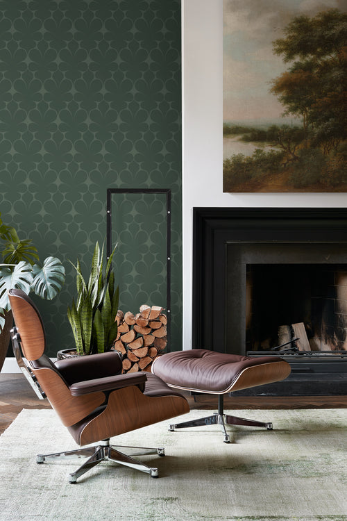Origin Wallcoverings behang ornamenten donkergroen - 50 x 900 cm - 347924 - vtwonen shop