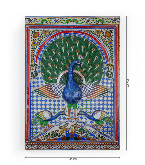 Canvas 60x40 Afdruk Pauw - vtwonen shop