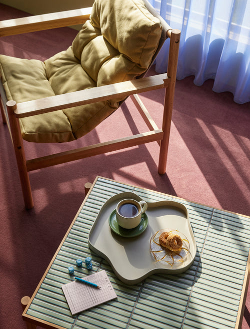 Hübsch blad Pond - ijzer - 37x37xh3cm