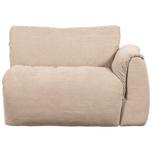 WOOOD 1-zits met arm rechts Baggy - Geweven Chenille - Zand - vtwonen shop