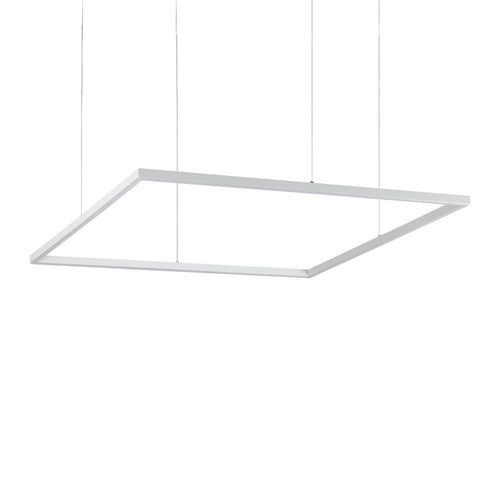Decoratieve vierkante geïntegreerde hanglamp wit, 3000K, 51W