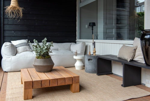 Interieur05 Jute buitenkleed Naturel Plain - 200 x 290 cm