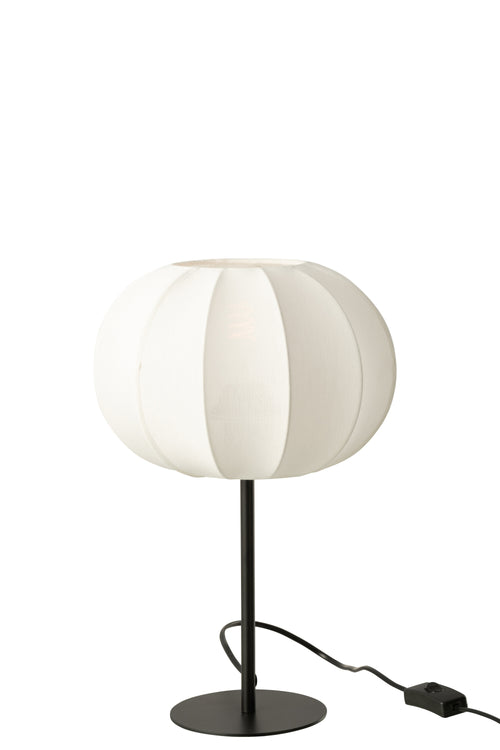 J-Line lamp Lantaarn - metaal/textiel - wit - small - vtwonen shop