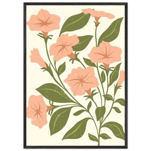 Artfulprints Poster met Lijst Boho – Garden breeze   - 70x100 cm - Roze