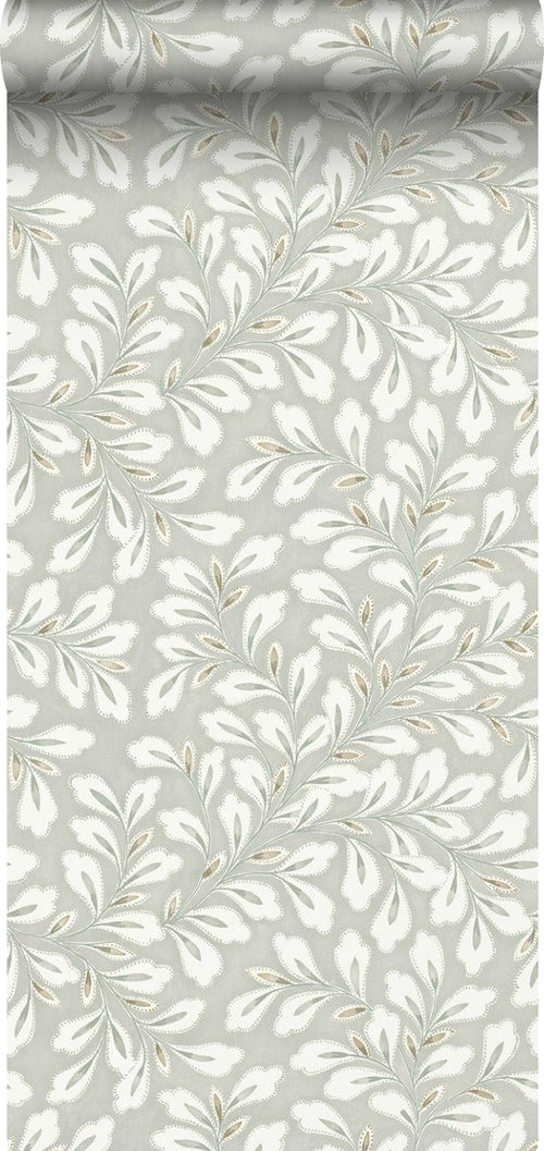 Borastapeter behang bladeren groen - 53 cm x 10.05 m - 660557