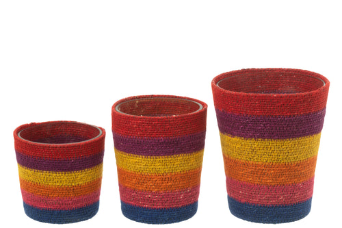 J-Line geurkaars mand - beige/mix - large - 75U - vtwonen shop