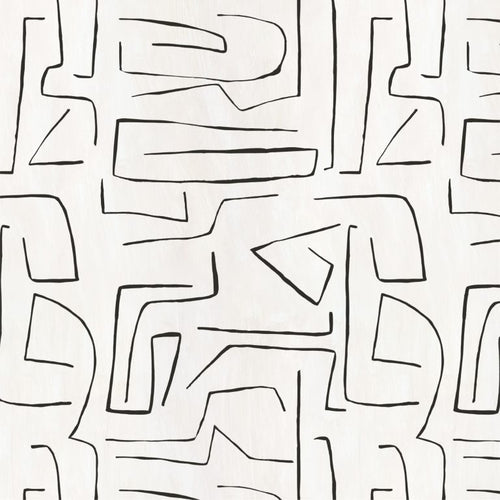 Catchii Behang Curvy waves Off White - vtwonen shop