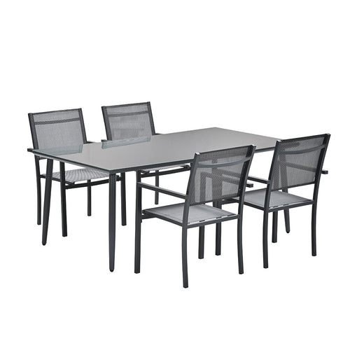 Garden Impressions tuinset Moon - Senna donker grijs 5-delig