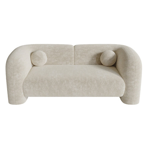 Sia Home - Bank NOLA - fluweel met patronen crème 168cm