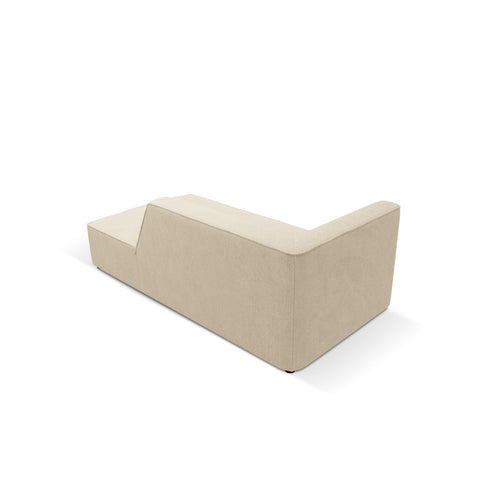 Cosmopolitan Design - Ligstoel rechts Siena ribfluwelen lichtbeige - 181x93x69cm