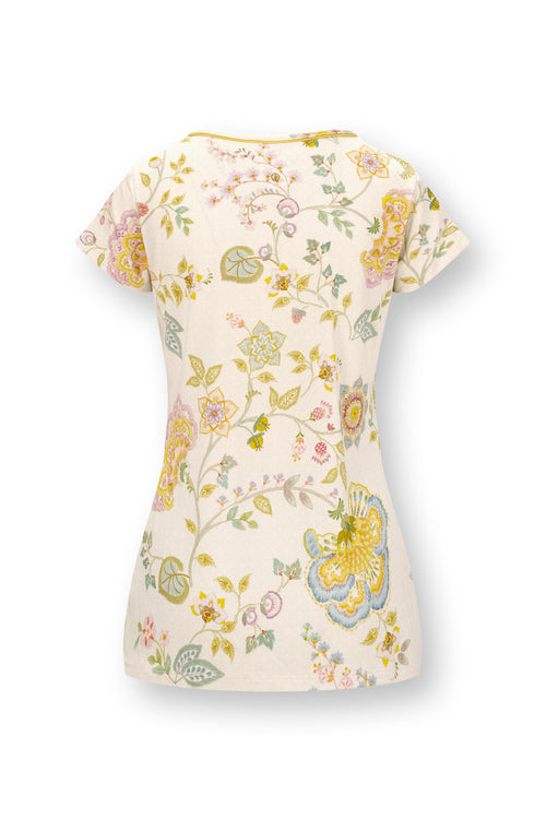 Pip Studio - Toy Pyjama Shirt - Dames - Buenas Noches - Wit - XS - vtwonen shop