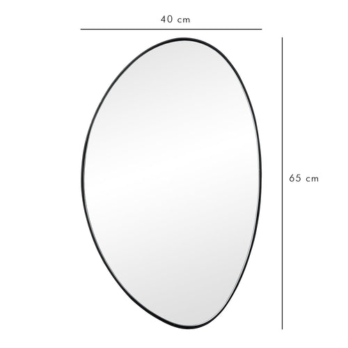 Atmooz spiegel Stone M - zwart - 40 x 2 x H 65 cm