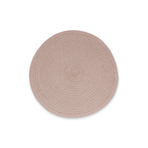Ona - Placemat 36cm rond taupe Nala - Set van 4