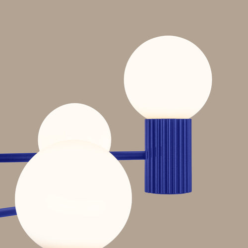Sollux Lighting Kroonluchter HALO 6 ultramarijn - 64x64x230cm