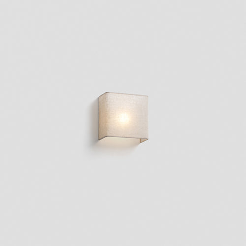 Faro Otton Vierkante linnen wandlamp