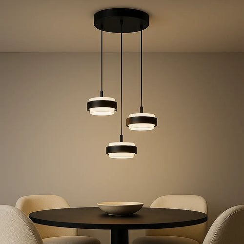 Freelight hanglamp Puleggia - 3 lichts - 33  x 150   cm - zwart - vtwonen shop