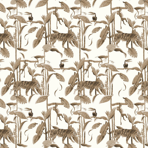 Catchii Behang Tiger Jungle sepia