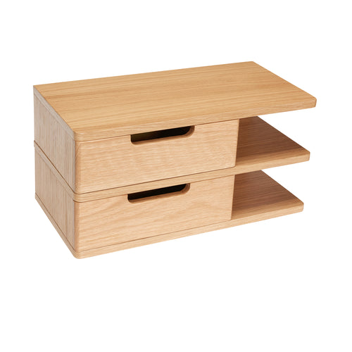 Hübsch nachtkastje Open - mdf/okernfineer - 40x20xh20cm