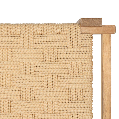 Furnhouse bankje Nobel - Natuurlijk eikenhout - Papiergaren - 38x110x47