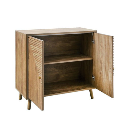 Calicosy - EDEN Dressoir 2 deuren - Licht hout - 75x80x39 cm