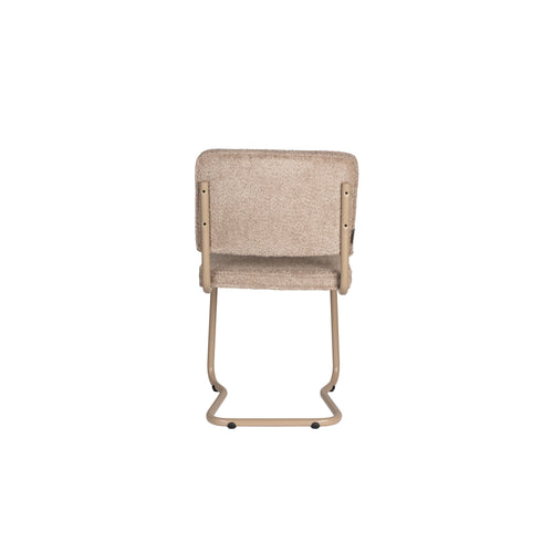 Zuiver Ridge Kink Soft Eetkamerstoelen Beige - Set van 2