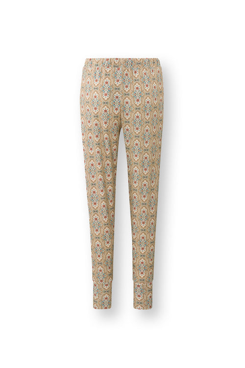 Pip Studio - Bobien Pyjama Broek Dames - Jabali - Khaki - XL