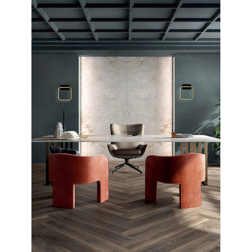 Nova Luce IMAR Geïntegreerde LED-wandlamp Sandy Black, gouden LED 13W 563lm 3200K
