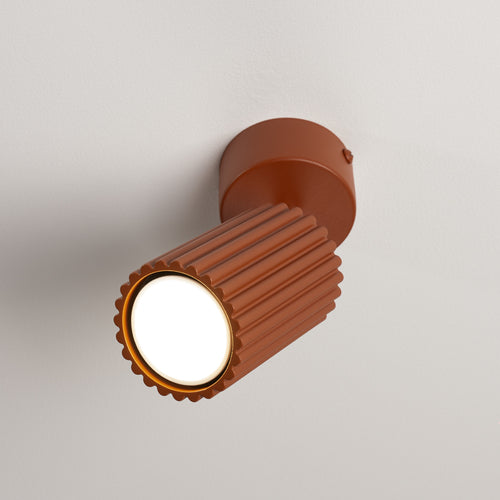 Sollux Lighting Plafondlamp KARBON 1 rode oker - 7x7x18cm