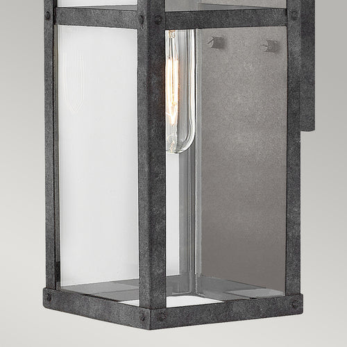 Elstead Hinkley Porter Outdoor Wandlantaarn Verouderd Zink, IP44