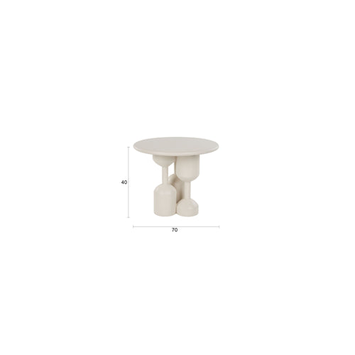 Housecraft Living Dec Bijzettafel Rond 55 cm Beige - vtwonen shop
