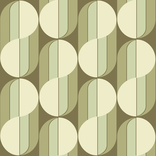 ESTAhome behang retro ornamenten groen - 50 x 900 cm - 131589 - vtwonen shop