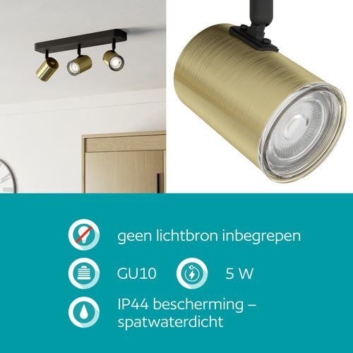 EGLO spot Consuma 1 - gu10 - 40 cm - messing