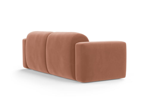Cosmopolitan Design Modulaire bank Strino 3-zits, flueel roze - 98x220x78cm
