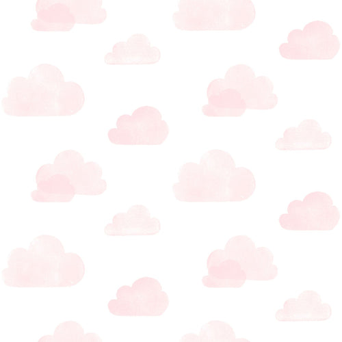 Walls4You behang wolkjes licht roze - 53 cm x 10.05 m - 935302 - vtwonen shop