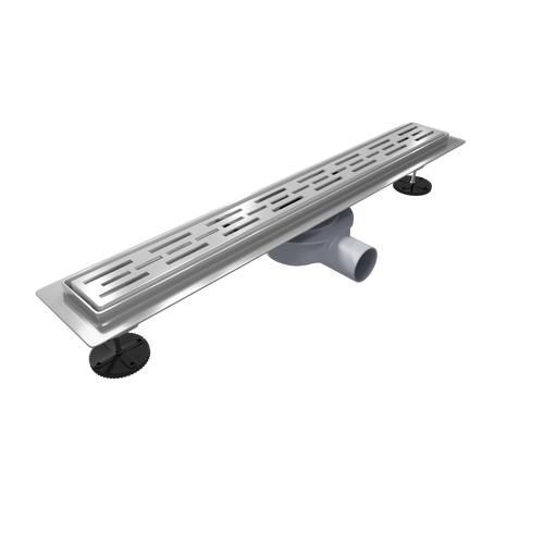 LOMAZOO douchegoot Cayma - geborsteld RVS - 80 cm