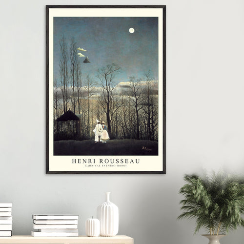 Artfulprints Poster Henri Rousseau - Carnival evening   - 30x40 cm - Blauw