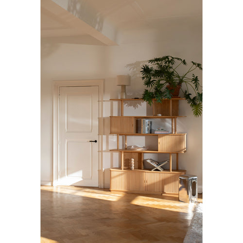 Zuiver Barbier Boekenkast/ Wandkast Naturel