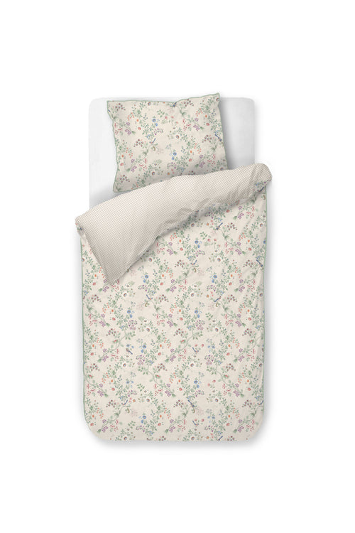Pip Studio Dekbedovertrek Lotus Lullaby - 60 x 70 cm - Gebroken wit