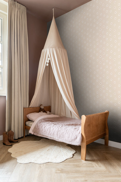 ESTAhome behang madeliefjes beige - 53 cm x 10.05 m - 131112