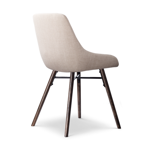 Nolon Nena-Isa Eetkamerstoelen Set van 4 - Beige - Walnoot