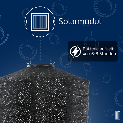 Lumiz solar lampion - zwarte set - 3 stuks - vtwonen shop