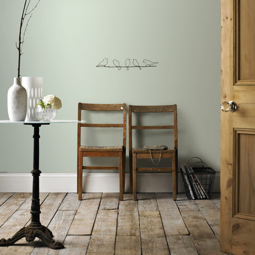 Art for the Home Metal Art - Vogeltjes op draad - Donkergrijs - 60x12,5cm - vtwonen shop