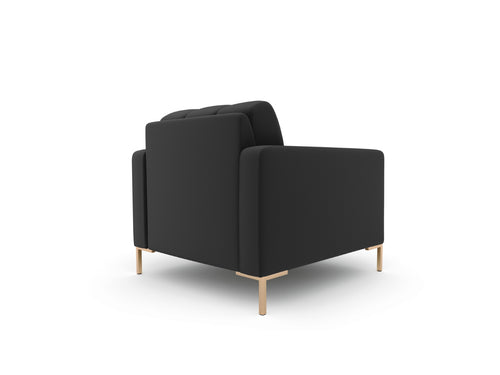 Cosmopolitan Design Fauteuil Bali structurele stof, donkergrijs - 96x87x75cm