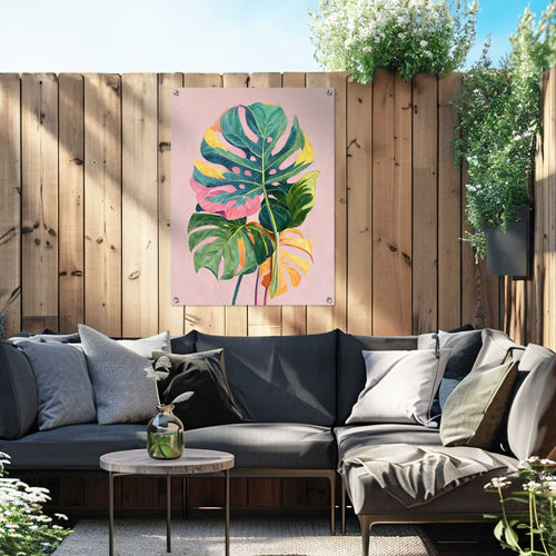 Reinders Summer Leafs tuinposter -  meerkleurig/multi color - tuin - 80x60cm